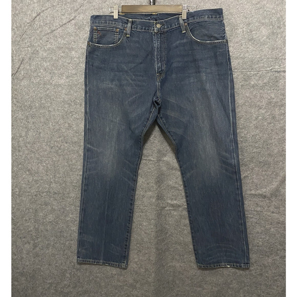 Polo Ralph Lauren Jeans Mens 40 x 30 Blue Hampton‎ Straight Logo